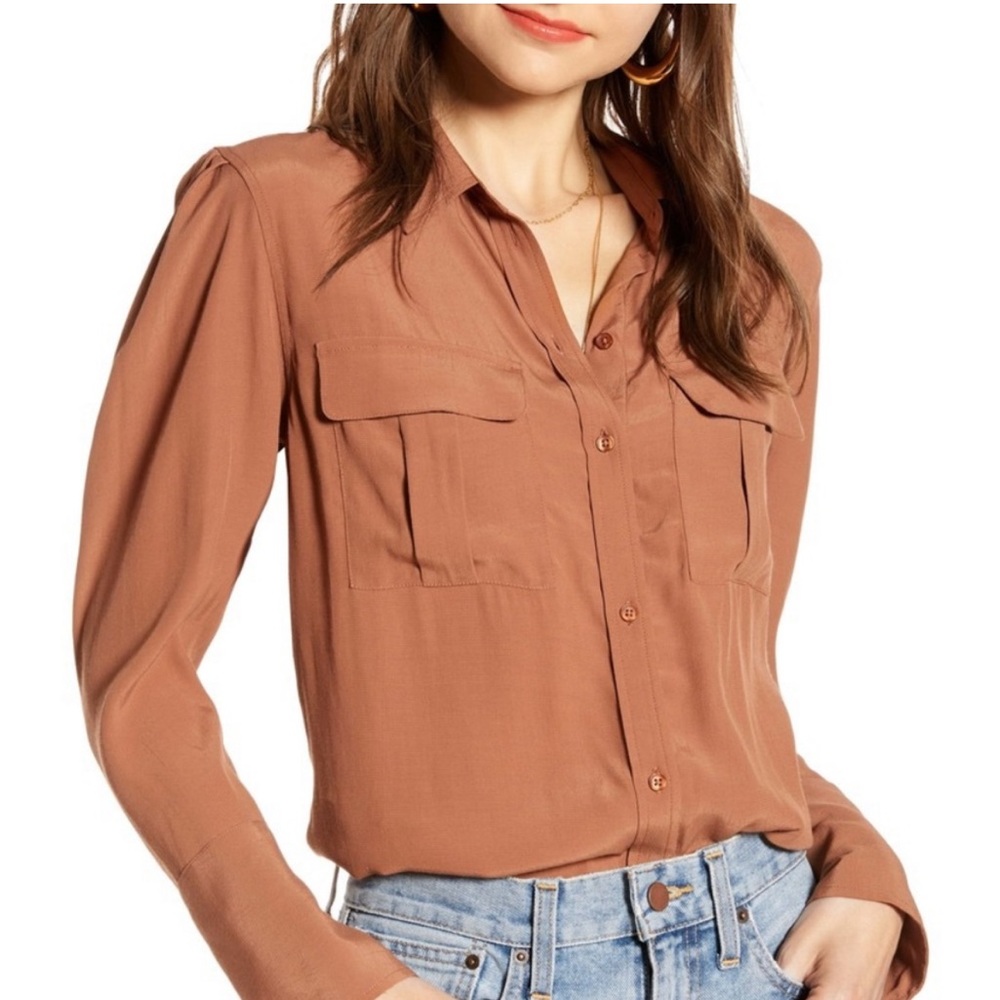 Something Navy Utilitarian Blouse - image 1
